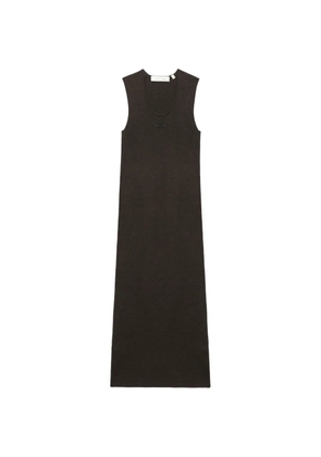 FEAR OF GOD ESSENTIALS scoop-neck ribbed midi dress - Brown