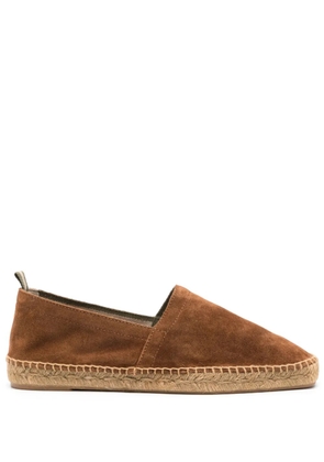Castañer braided-raffia suede espadrilles - Brown
