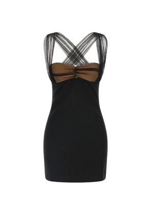 Nensi Dojaka draped mini dress - Black
