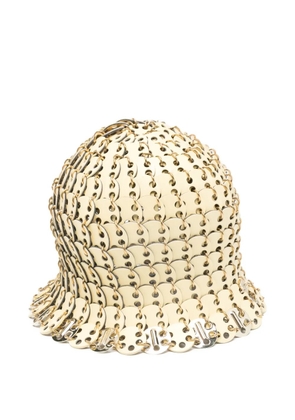Rabanne logo-plaque hat - Yellow