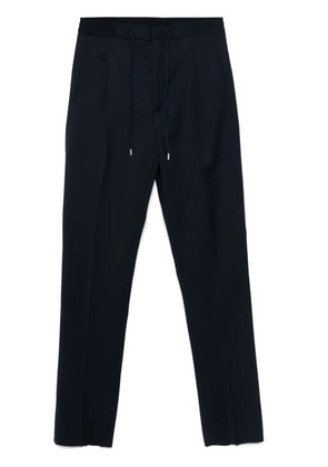 Lardini virgin-wool tapered trousers - Blue