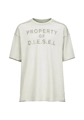 Diesel T-look raw-cut T-shirt - Grey