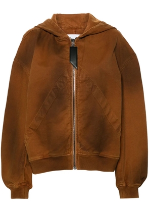 The Attico cotton jacket - Brown