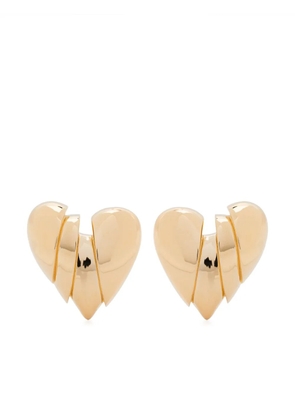 Amina Muaddi Heart Breaker earrings - Gold