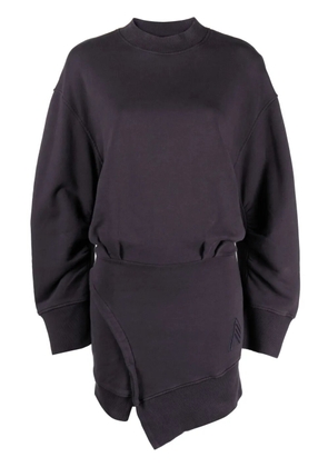 The Attico Ivory cotton minidress - Purple