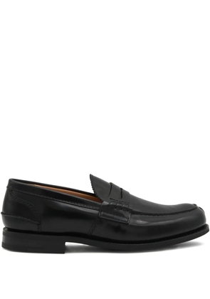 Church's leather penny loafers - Black