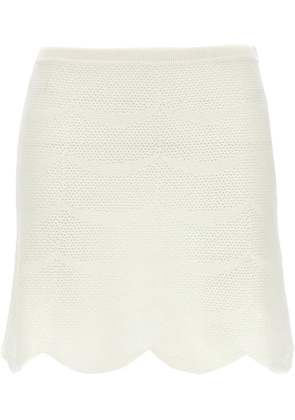 TOM FORD Crochet mini skirt - White
