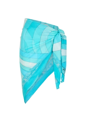 PUCCI graphic print sarong - Blue