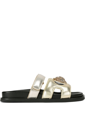 Kurt Geiger London Eagle cut-out sandals - Gold