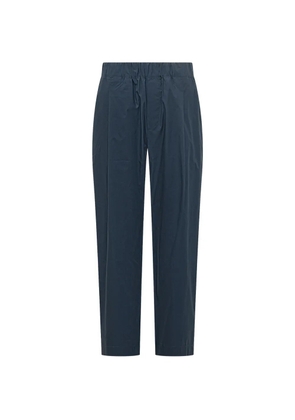 A Paper Kid logo-patch trousers - Blue
