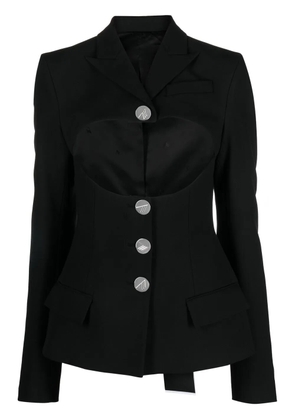 The Attico Gwenda single-breasted blazer - Black