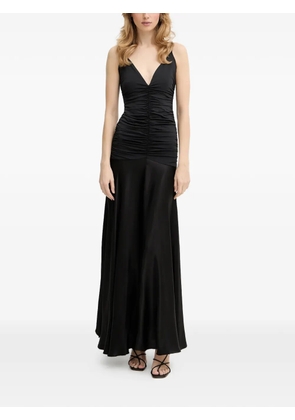Bardot Lavanda V-neck ruched dress - Black