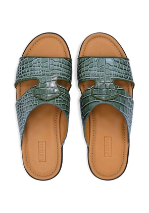 Fratelli Rossetti cut-out effect sandals - Green