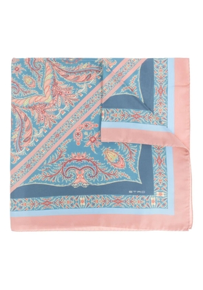 ETRO paisley-pattern scarf - Blue