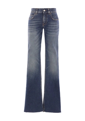 Balenciaga frayed-hem jeans - DARK BLUE