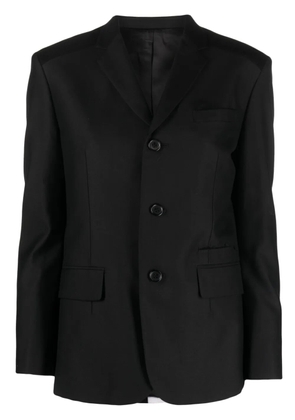 Undercover bead-appliqué wool blend blazer - Black