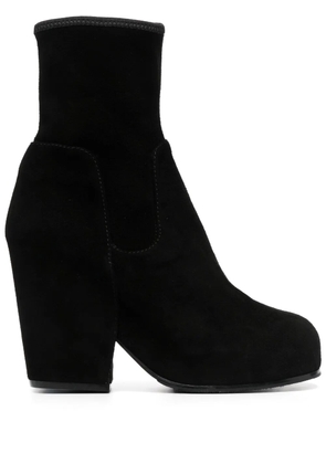 Random Identities 90mm suede ankle boots - Black
