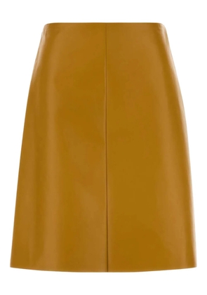 Miu Miu leather mini skirt - Yellow