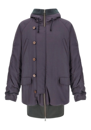 Magliano 3/4 Kenny hooded jacket - Purple