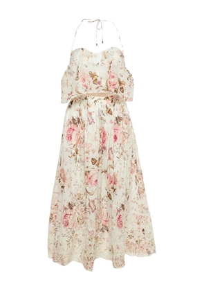 ZIMMERMANN floral-print dress - White