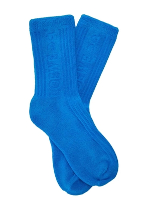 LOEWE x On ribbed logo-detail socks - Blue