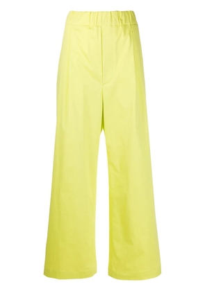 Jejia elasticated wide-leg trousers - Yellow