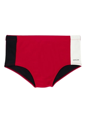 Osklen duo-colour swim trunks - Red