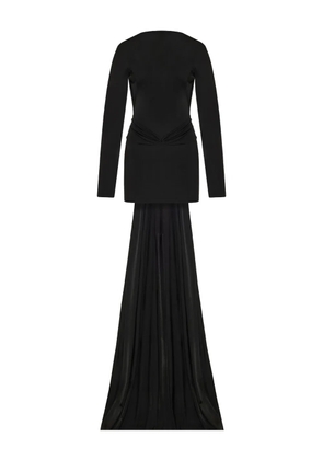 David Koma black maxi dress