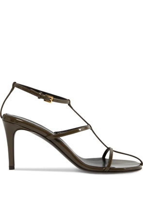 KHAITE Cage strappy heeled sandals - Green