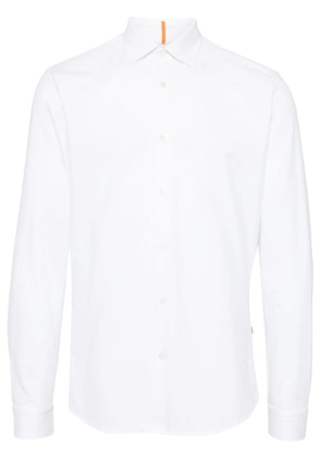 BOSS embroidered-logo shirt - White