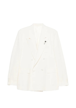 Lardini double-breasted blazer - White