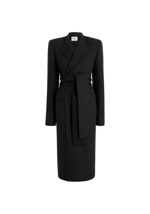 KHAITE Jelson belted coat - Grey