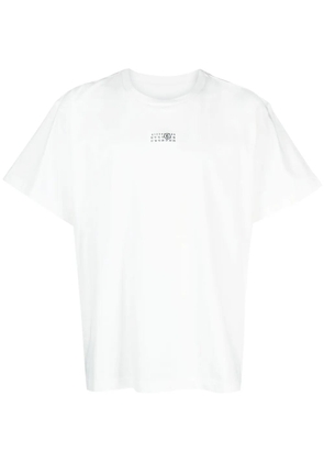MM6 Maison Margiela logo-patch cotton T-shirt - White