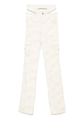 Off-White belted camouflage-pattern trousers - Neutrals