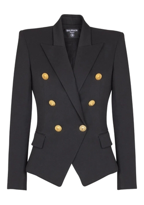 Balmain double-breasted fitted jacket - Black