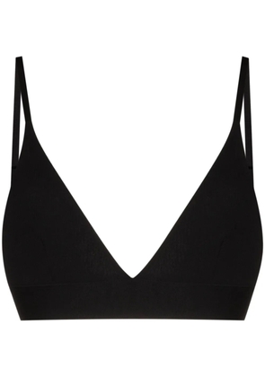 Baserange ribbed triangle bra - Black