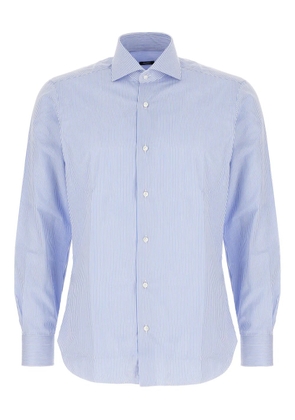 Barba striped long-sleeved shirt - Blue