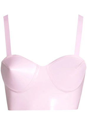 Maison Margiela latex balconette bra - Pink