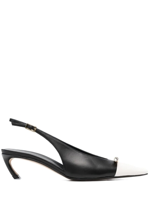 Lanvin Rita 50mm leather slingback pumps - Black