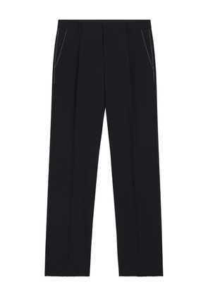 BOSS darted scallop-hem trousers - Blue