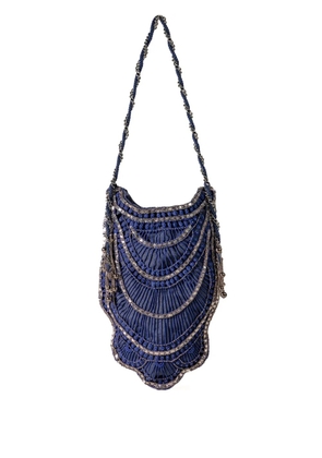 Nannacay Margie beaded shoulder bag - Blue