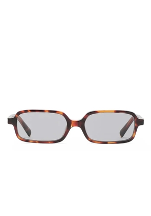 Miu Miu Eyewear tortoiseshell rectangle sunglasses - Brown