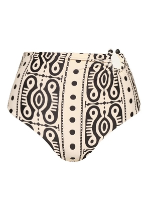 Johanna Ortiz Taita printed bikini bottom - Neutrals