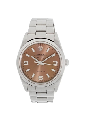 Rolex salmon air king 34mm watch - Brown