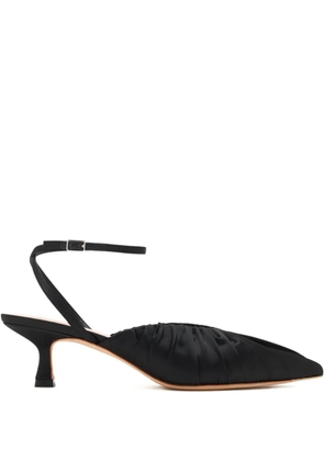 Loeffler Randall 50mm ruched-detail pumps - Black
