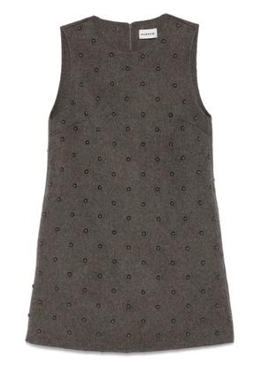 P.A.R.O.S.H. stud-embellished dress - Grey