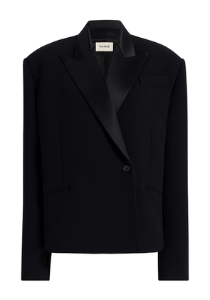 KHAITE notched lapel single-button jacket - Black
