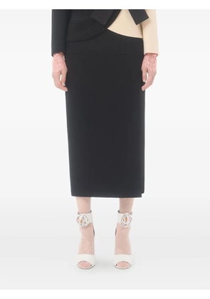 Valentino Garavani crêpe midi skirt - Black