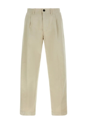 Incotex pleat cotton trousers - Neutrals
