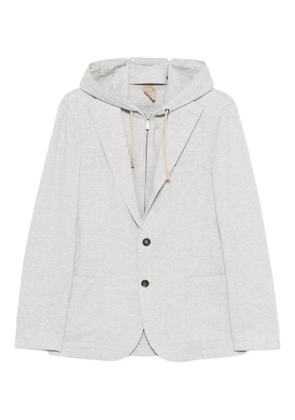 Eleventy hooded single-breasted blazer - Grey